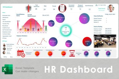 HRM Dashboard & Excellent Templates!