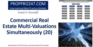 Commercial Property Valuations (Analyse and Compare 20 Valuations simultaneously) with NPV, IRR and MIRR