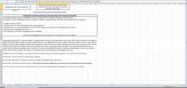 Discounted Cash Flow (DCF) Model Excel Template