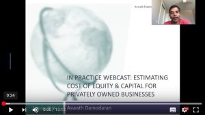 How To Estimate The Cost of Capital and Equity for a Privately Owned Business