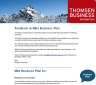 Feedback on your Mini Business Plan