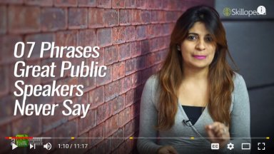 7 Phrases Great Public Speakers Never Say
