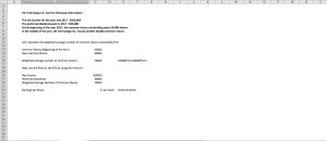 Earnings Per Share Excel Template
