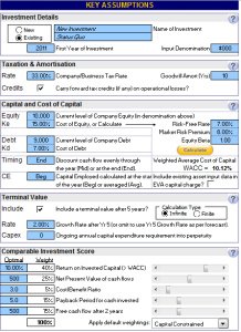 Business Valuation Excel Model with Economic Value Added