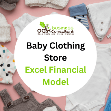 Baby Clothing Store Excel Financial Model