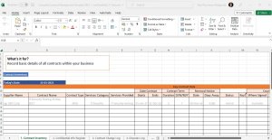 Contract Life Cycle Management - 13 Excel templates