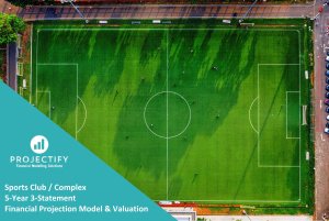 Sports Club / Sports Complex 5-Year 3 Statement Financial Projection Model