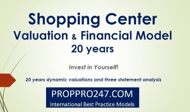 Shopping Center Financial Model and Valuations 20 years - Acquisition Assessment