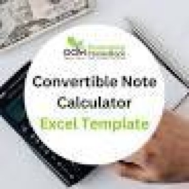 Convertible Note Calculator Excel Template