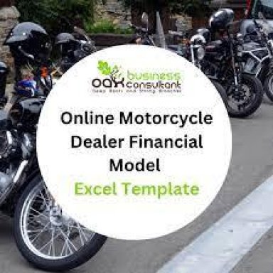 Online Motorcycle Dealer Financial Model Excel Template