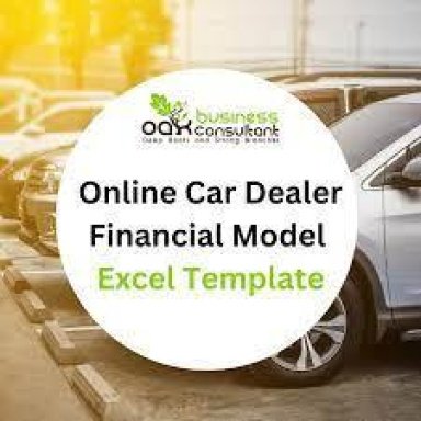 Online Car Dealer Financial Model Excel Template