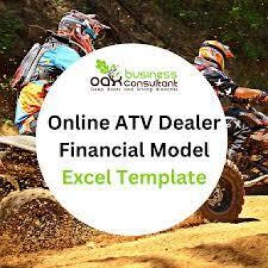 Online ATV Dealer Financial Model Excel Template