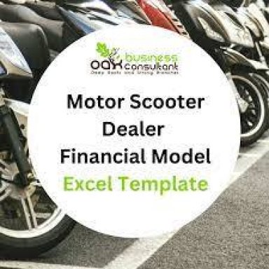Motor Scooter Dealer Financial Model Excel Template