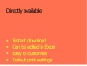 Schedule of liabilities | Bank Charts | Overview of All Liabilities | Liabilities Charts | Excel Template in ENG