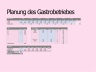 Revenue planning for a restaurant/ bistro | Umsatzplanung für ein Restaurant/ Bistro | Excel template in GER