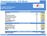 Plumbing Services Business - DCF 10 Year Financial Model