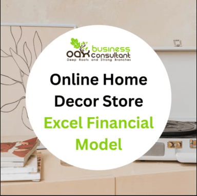 Online Home Decor Store Excel Financial Model