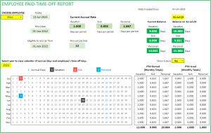 Small Business – Paid Time Off (PTO) Manager – Google Sheet Template