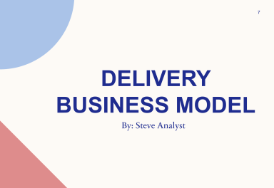Delivery Business Financial Model Template