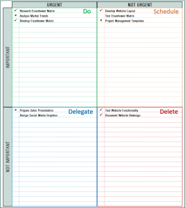 Eisenhower Matrix – Excel Template