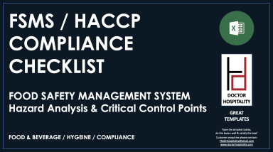 F&B HACCP FSMS Food Safety Management System Checklist