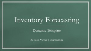 Inventory Cash Flow Management - Up to 36 Month Forecast