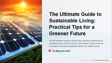 The Ultimate Guide to Sustainable Living: Practical Tips for a Greener Future