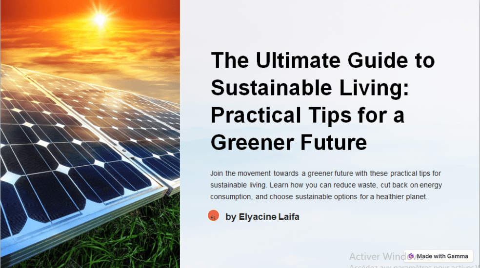 The Ultimate Guide To Sustainable Living: Practical Tips For A Greener ...