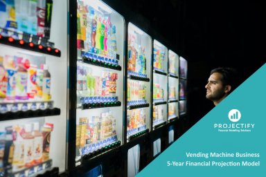 Vending Machine Business 5-Year 3 Statement Financial Projection Model