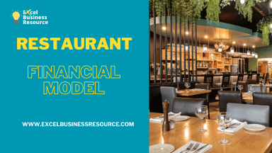 Restaurant Financial Model Excel Template