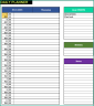2024 Calendar Template with 24 Designs - Excel Spreadsheet