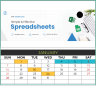 2024 Calendar Template with 24 Designs - Excel Spreadsheet
