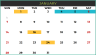 2024 Calendar Template with 24 Designs - Excel Spreadsheet