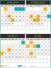 2024 Calendar Template with 24 Designs - Excel Spreadsheet