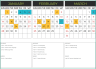 2024 Calendar Template with 24 Designs - Excel Spreadsheet