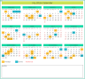 2024 Calendar Template with 24 Designs - Excel Spreadsheet