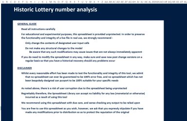 Excel-Based Lottery Analysis Tool: Unleash the Power of Probability