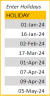 Leave and Vacation Tracker 2024: Google Sheet