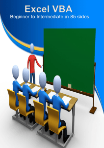 Excel VBA Intensive Training from Beginner to Intermediate in 85 Pages