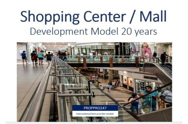 Shopping Centre Development Model - 20-year Three Statement Analysis and Valuation