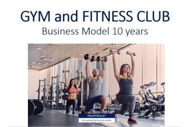 Gym and Fitness Club - 10 year Financial Forecasting Model