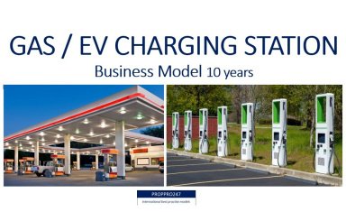 Gas or EV Charging Station or both, 10 year Financial Forecasting Model