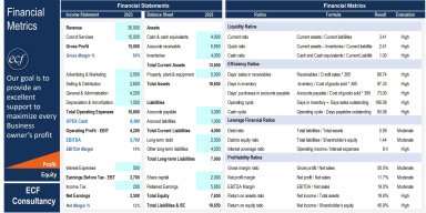 Financial Metrics Excel Model Free Download