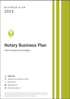 Notary business plan