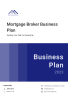 Mortgage broker business plan - Page 1