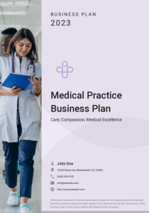 Medical practice business plan