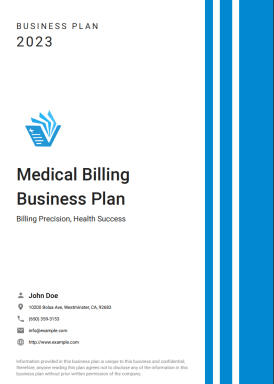 medical billing business plan