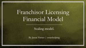 Franchisor Licensing Simulation: Integrated 3-Statement Model and Cap Table