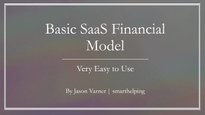 5-Year SaaS Startup Excel Financial Model: 4 Pricing Tiers + Advanced Metrics