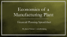 Economic Feasibility Forecast: Manufacturing Plant